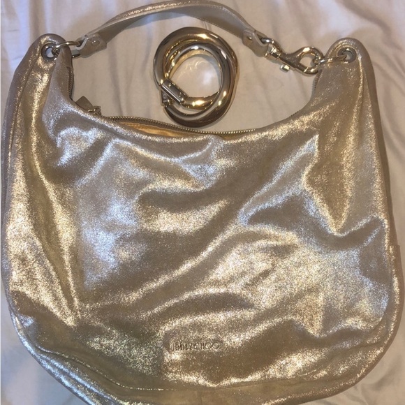Jimmy Choo Gold Hobo Bag - Picture 2 of 6